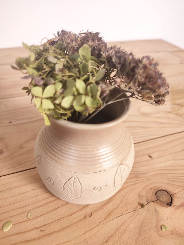 Vase moyen - feuilles – Image 2